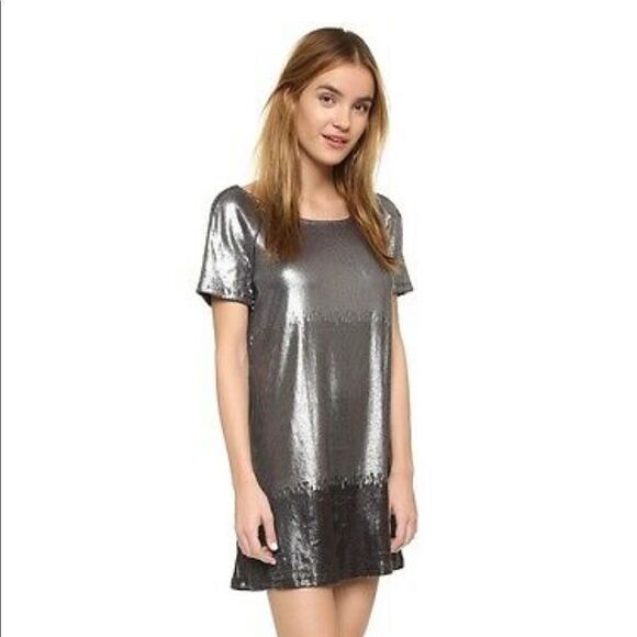 ✨HP✨FP Ombre Sequins Gunmetal Gray Dress✨ - Picture 1 of 11